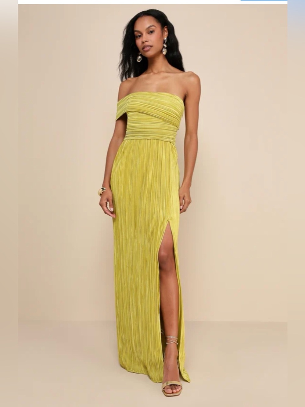 Lulus Green Maxi Dress